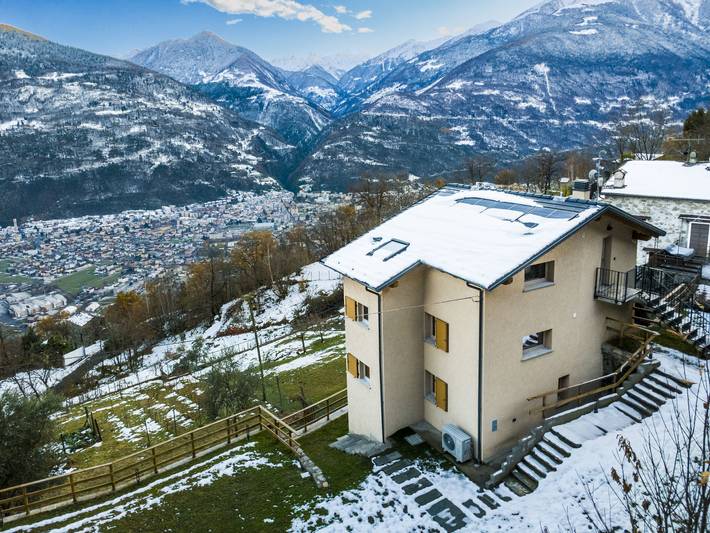 Ferienhaus für 7 Personen, mit Balkon und Garten, mit Haustier in Bergell