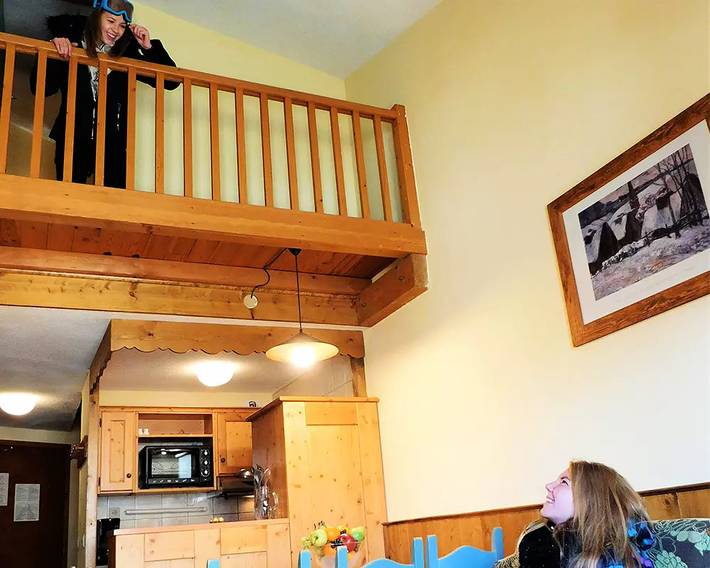 Ganze Wohnung, Ferienwohnung 2 Zimmer Mezzanine 6/8 Personen - Dorfseite in Val Thorens, Vanoise-Massiv