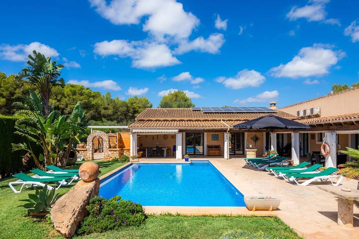Luxus-Finca für 9 Personen, mit Garten in Portocolom, Felanitx
