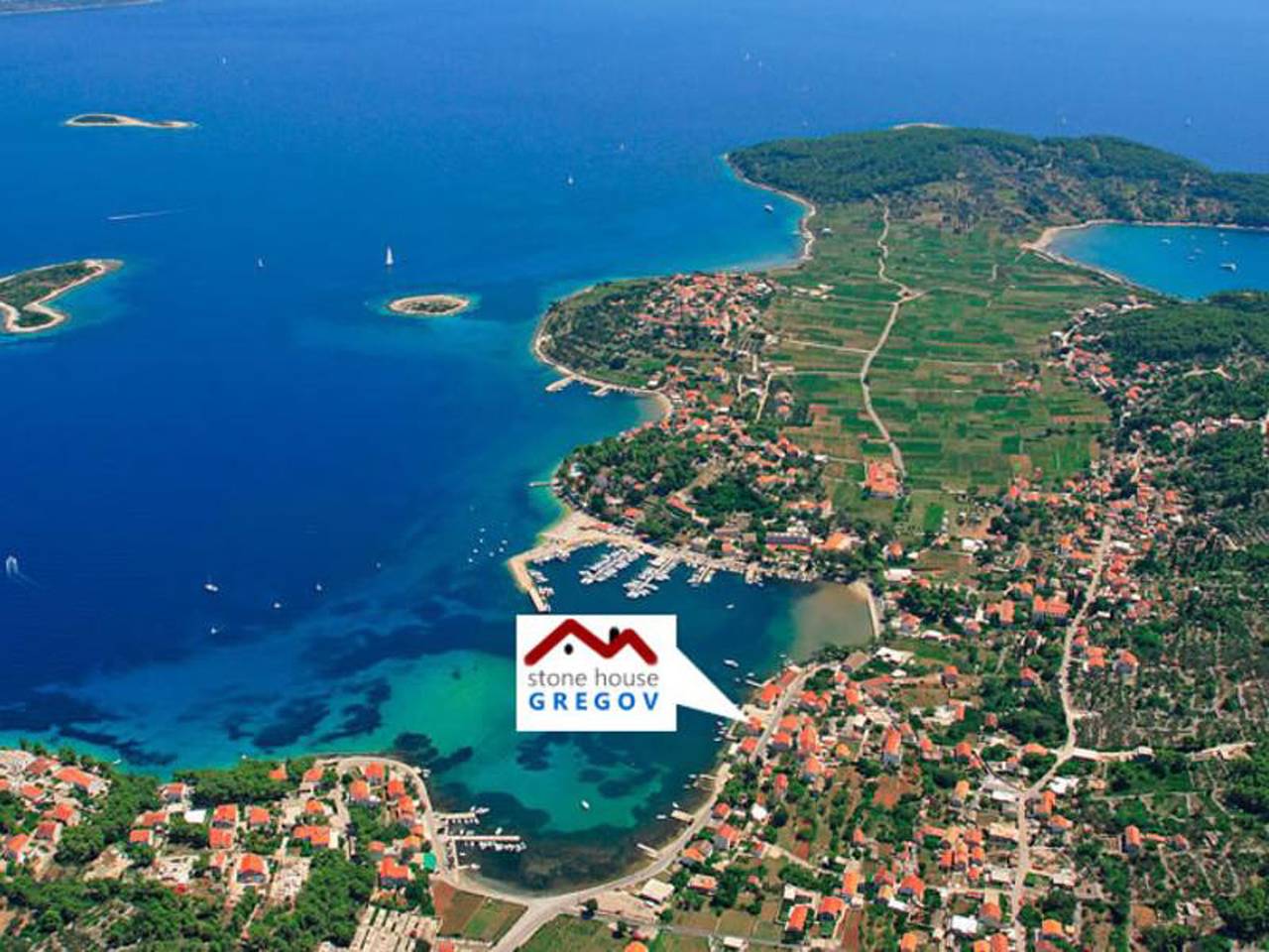Steinhaus Gregov - Double Bedroom 3 in Lumbarda, Korcula