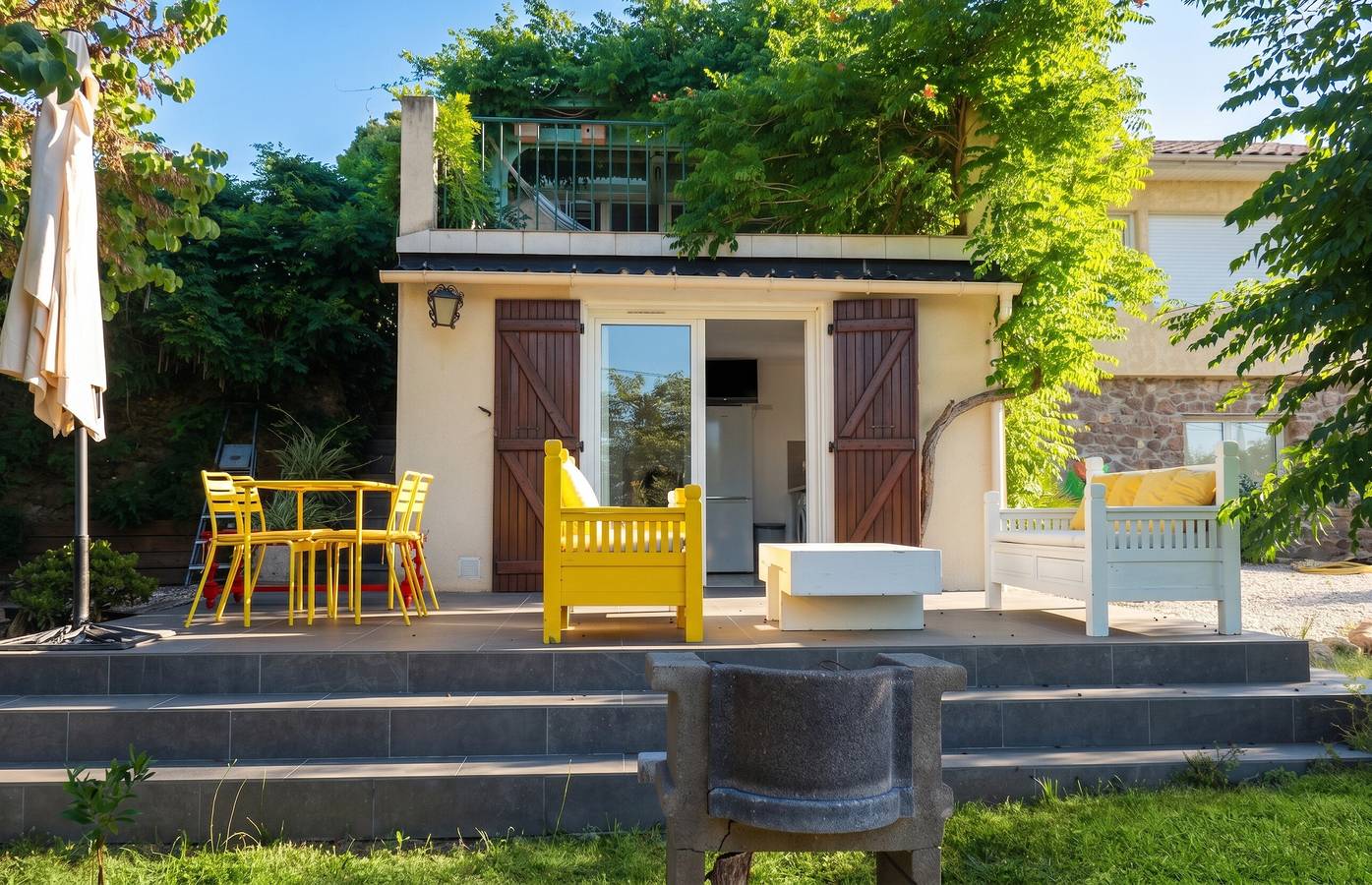 Appartement entier, Cozy studio à Calenzana, 30 m² avec terrasse in Calenzana, Région de Calvi