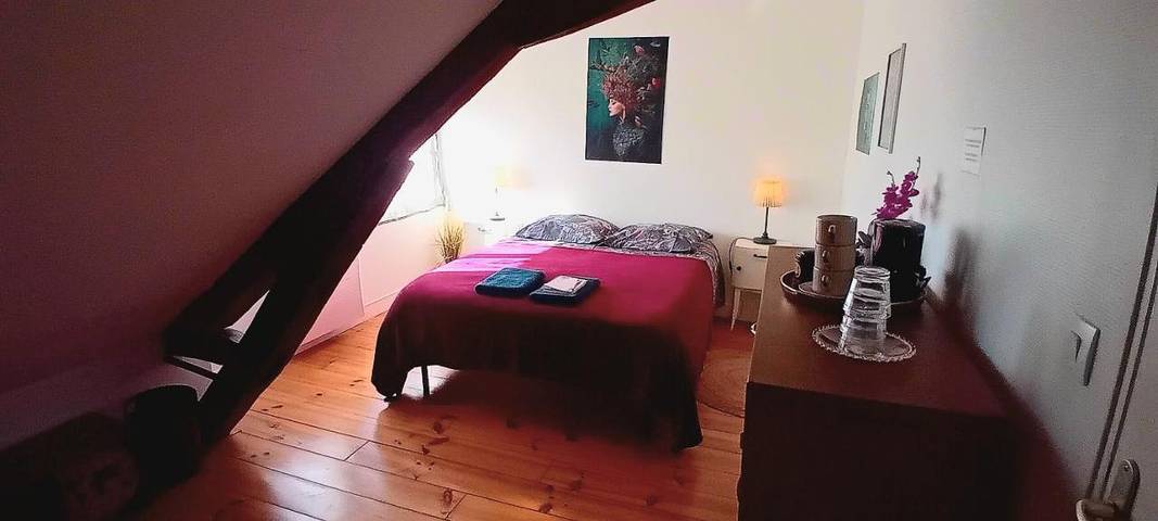 Appartement de vacances pour 3 personnes, avec jardin