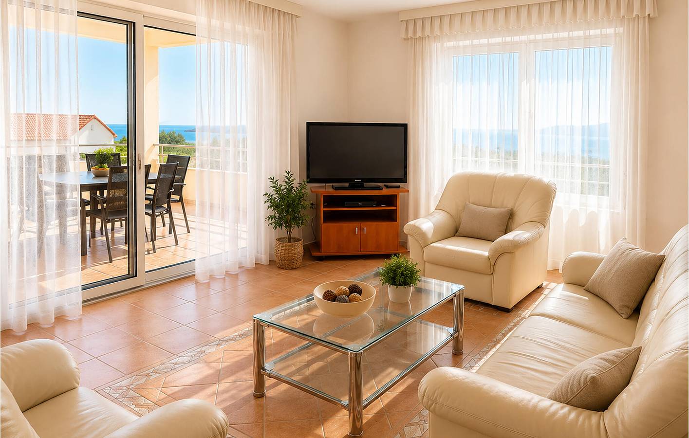 Appartement de vacances entier, Charmant appartement de 2 chambres avec terrasse, à 200 m du bord de mer à Sutomiscica in Poljana, Île d'Ugljan