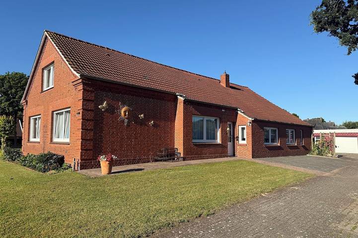 Gîte pour 3 personnes, avec terrasse et jardin à Rhauderfehn
