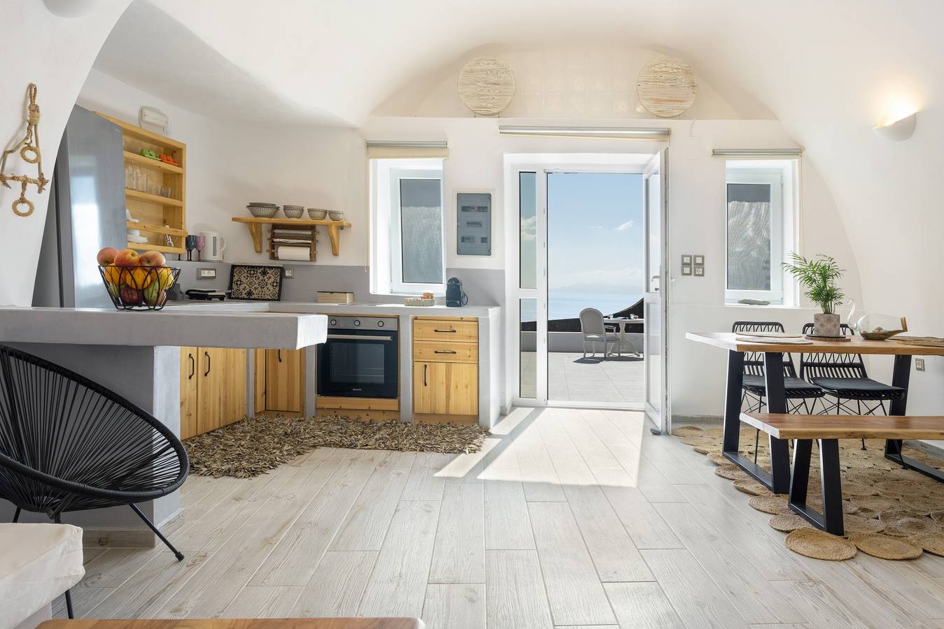 Apartamento entero, Apartamento 'Santoneta Luxury Private Caves' con vistas al mar, piscina privada y Wi-Fi in Santorini