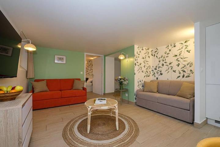 Appartement de vacances pour 6 personnes, avec jardin