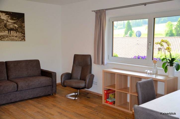 Ferienwohnung für 6 Personen, mit Ausblick und Garten sowie Seeblick, kinderfreundlich am Kaiserwinkl - 4