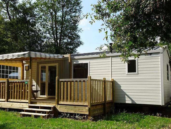 Camping Les Jardins du Morbihan - Mobilheim 4 personen - Komfort + 2 Ch 4 Pers. in Monterblanc, Regionaler Naturpark Golfe du Morbihan