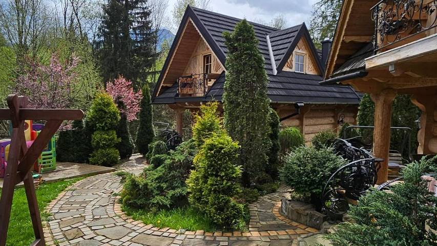 Domek letniskowy dla 4 osób, z Balkon i Taras oraz Jacuzzi i Ogród w Tatry
