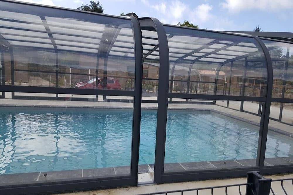 2-Zimmer-Ferienhaus in Domain mit beheiztem Innenpool in Messanges, Côte d’Argent