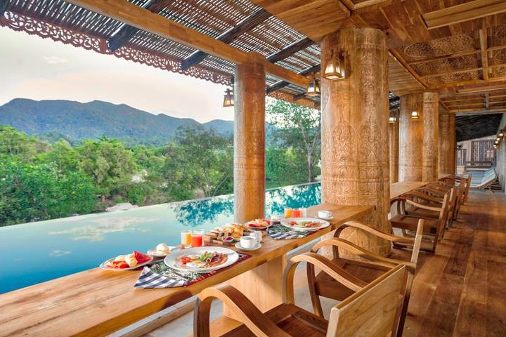 Station pour 2 personnes, avec vue et piscine ainsi que bassin pour enfant et jardin dans Koh Chang - 4