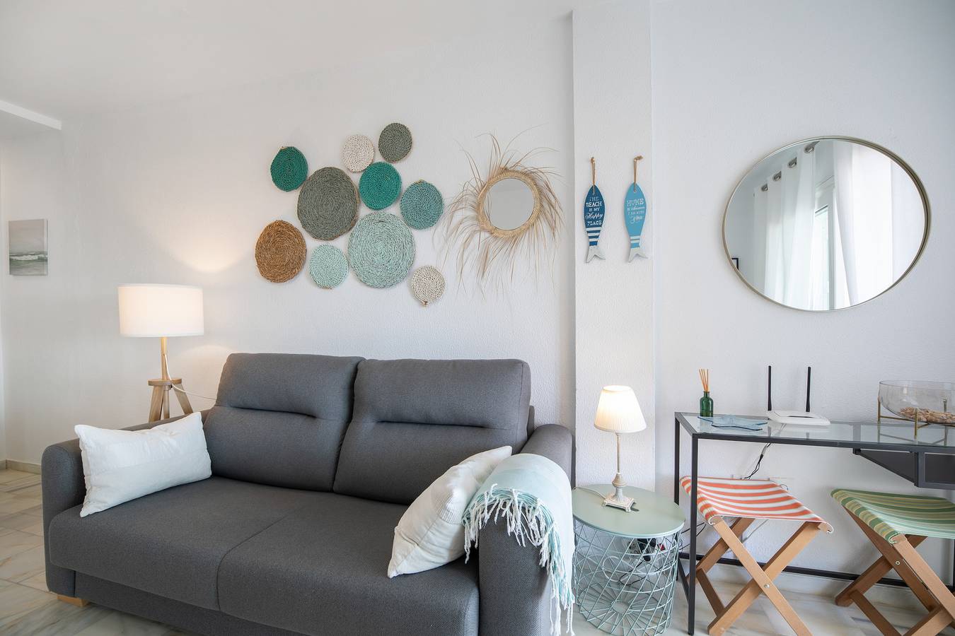 Ganze Wohnung, Ferienwohnung 'Apartamento Los Balcones A' mit Meerblick, Privatterrasse und Wi-Fi in La Barrosa, Chiclana de la Frontera
