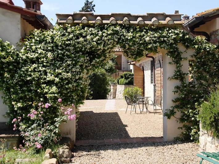 Appartamento per 2 persone, con giardino e piscina a Bagno a Ripoli