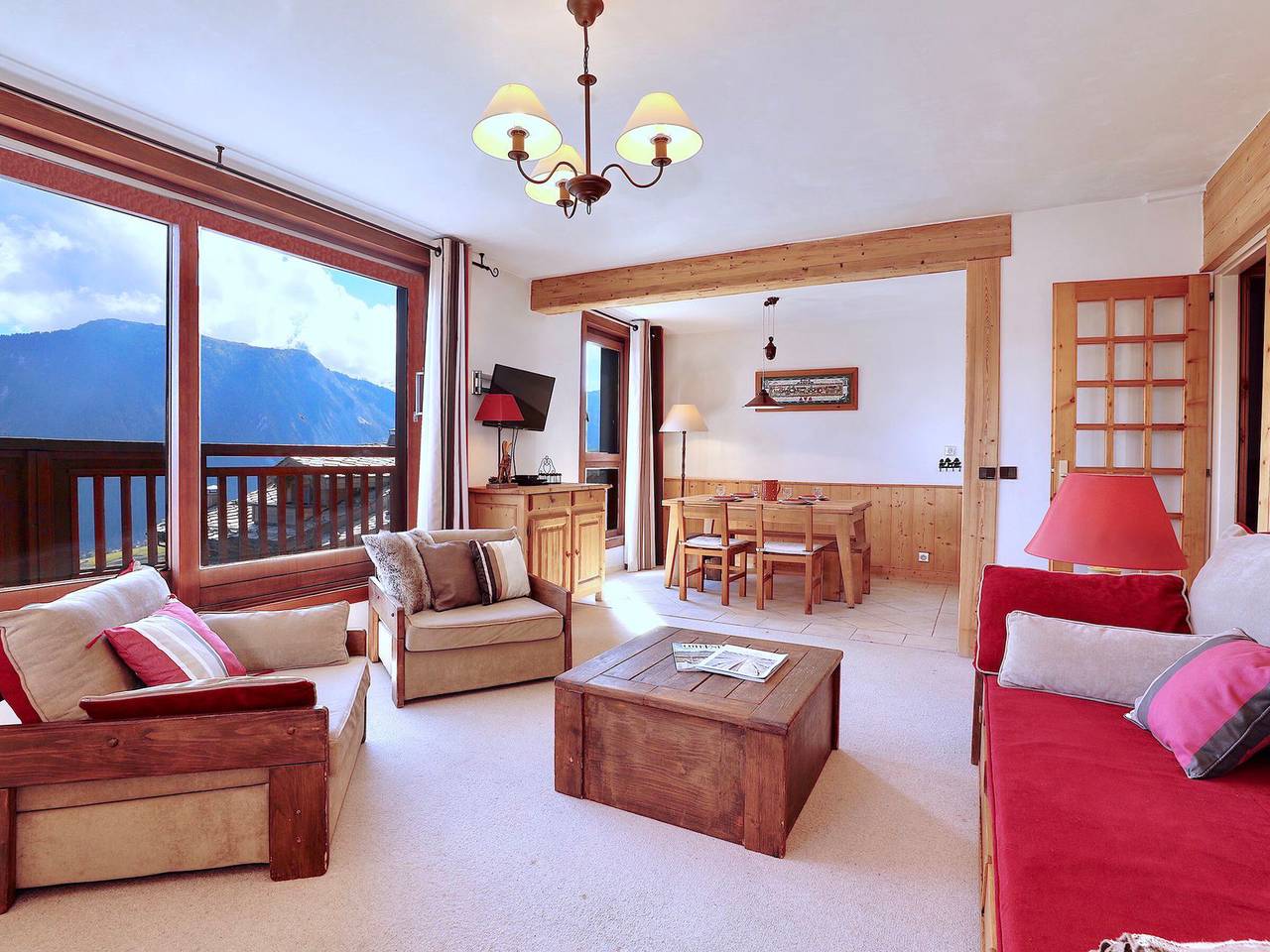 Geheel appartement, Courchevel 1850: 3 Rooms, Balcony, View, Wifi, Garage in Courchevel 1850, Saint-Bon-Tarentaise