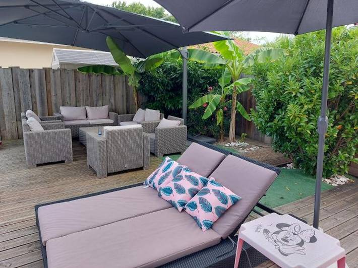 Villa pour 8 personnes, avec jardin ainsi que piscine et terrasse à Biscarrosse - 4