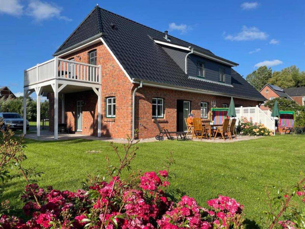 Ganze Wohnung, 'Ferienhaushälfte Inselglück' mit Garten und Wi-Fi in Tammensiel, Pellworm