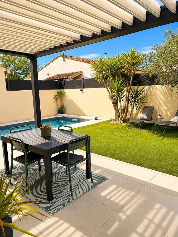 Villa pour 6 personnes, avec piscine et terrasse à Lattes