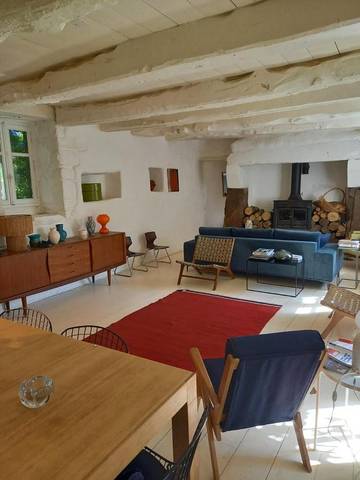 Gîte pour 6 personnes, avec terrasse ainsi que vue et jardin à Plogonnec