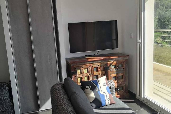 Entire apartment, Modern studio with magnificent sea view in a quiet, leafy setting in Furiani, Cap Corse
