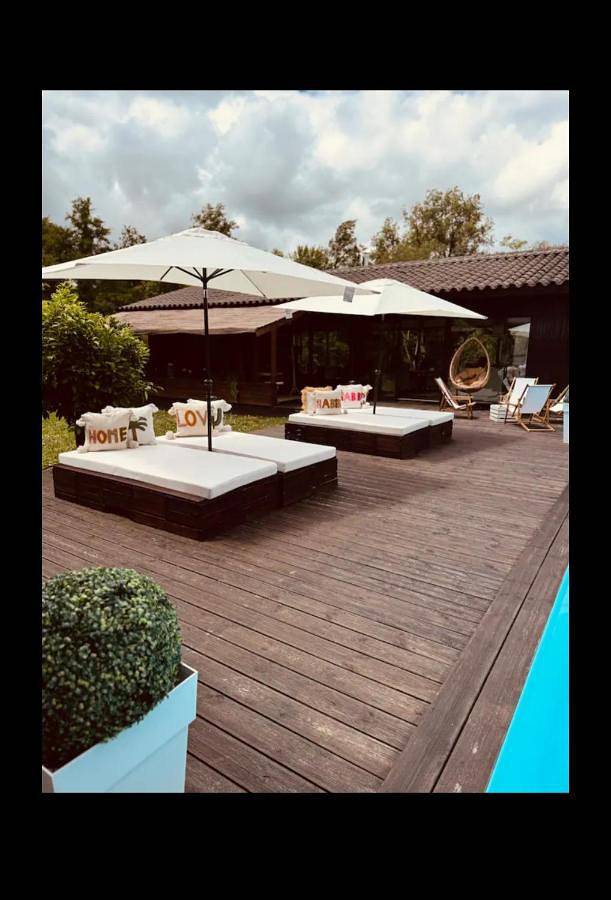 Location de vacances pour 7 personnes, avec jardin ainsi que vue et piscine, animaux acceptés à Martillac - 3