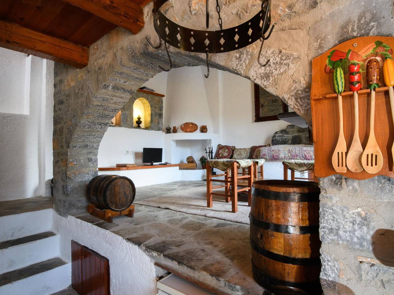 Authentisches kretisches Steinhaus Clio mit Aussicht in Elounda, Lasithi