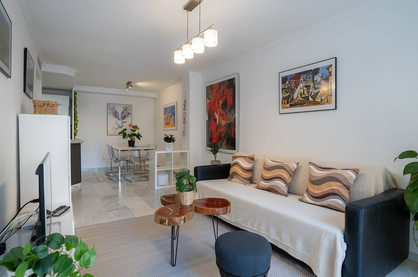 Ganze Wohnung, Ferienwohnung Gran Confort Muelle Uno mit Wlan, Klimaanlage und Balkon in Playa de la Malagueta, Malaga