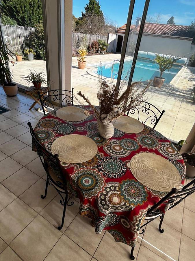 Location de vacances pour 2 personnes, avec vue et jardin ainsi que terrasse et piscine à Lavardac - 4