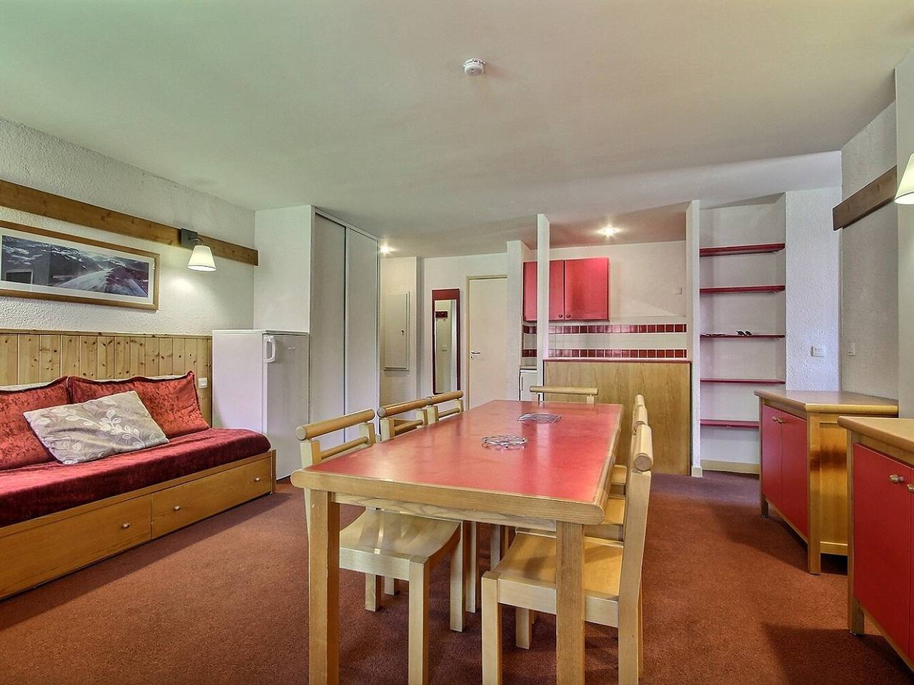 Appartement entier, Spacieux appartement pour 8 personnes à Plagne 1800 avec balcon in La Plagne, La Plagne-Tarentaise
