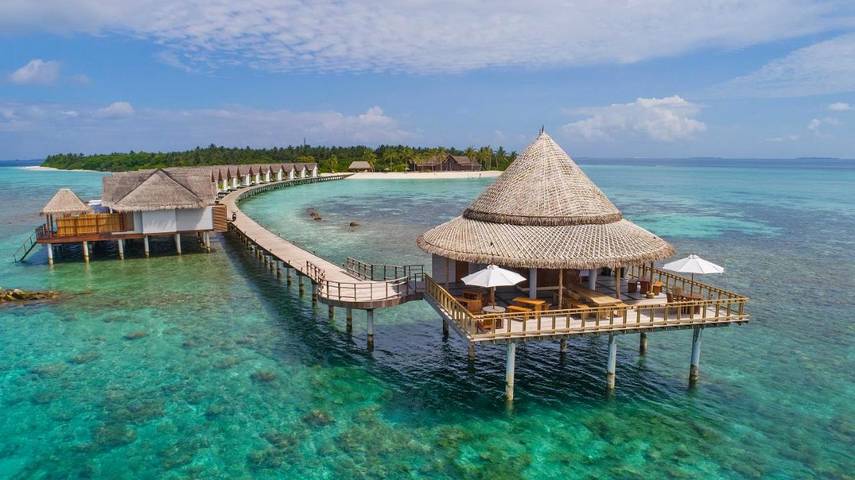 Station pour 2 personnes, avec sauna ainsi que jardin et jacuzzi dans Maldives - 4