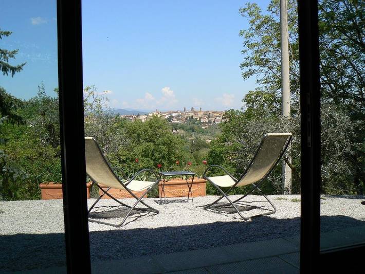 Appartamento per 2 persone, con piscina e giardino, con animali domestici in Monte San Savino