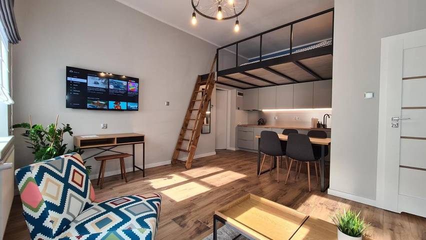 Apartament wakacyjny dla 4 osób, z widok i ogród w Gniezno