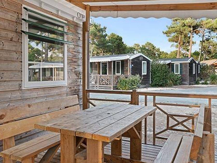 Camping L’Île du Rhin - Mobilhome 6 personas - Classic | 3 Dormitorios | 6 Pers. | Terraza elevada in Biesheim, Región de Colmar