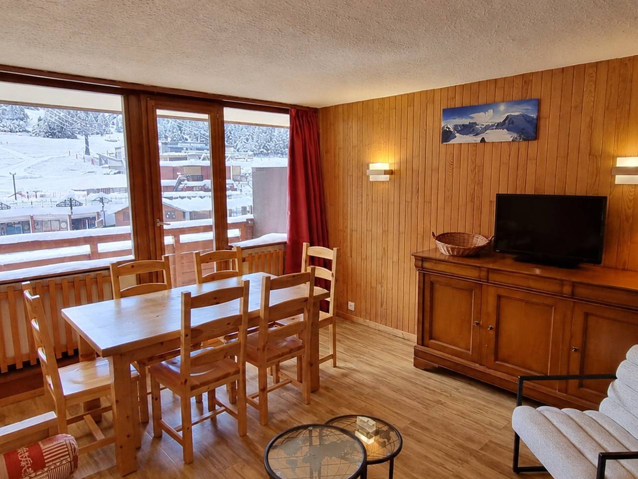 Appartement entier, Appartement lumineux 3 pièces · 7 personnes · Pied des pistes in Plagne Centre, La Plagne-Tarentaise