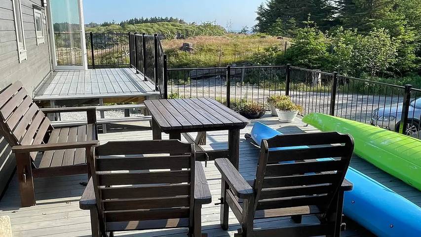 Ferienhaus für 9 Personen, mit Terrasse