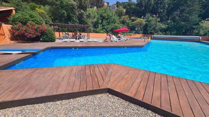 Gîte pour 2 personnes, avec vue ainsi que jardin et piscine, animaux acceptés à Le Boulou