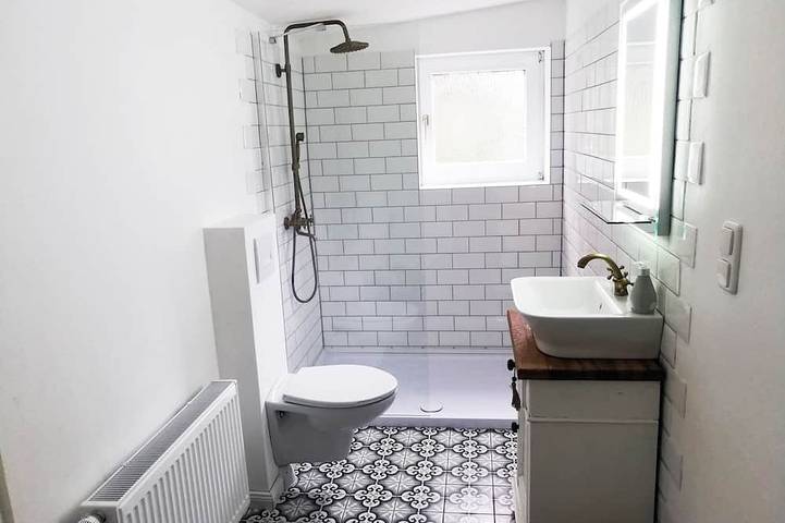 Ganze Wohnung, Wohnen im Landhaus-Vintage-Stil zwischen den Meeren in Ladelund, Grünes Binnenland