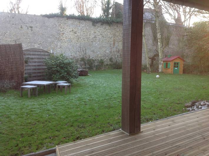 Gîte pour 9 personnes, avec Terrasse ainsi que Jardin et Sauna