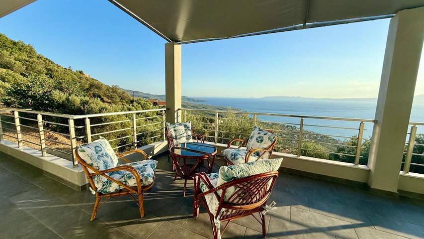 Willa dla 5 osób, z balkon i widok w Kalamata