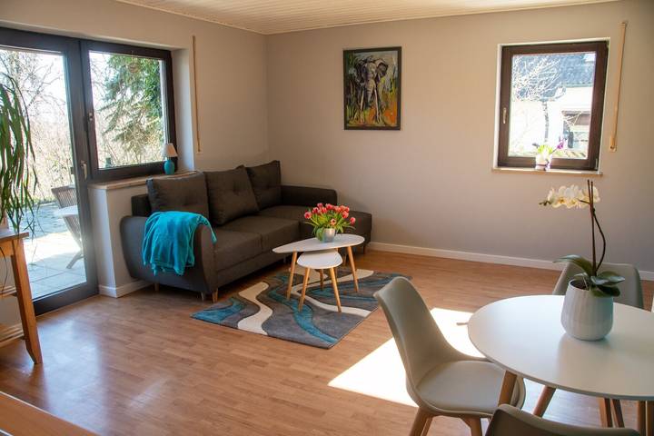 Ferienwohnung für 4 Personen, mit Garten im Steigerwald
