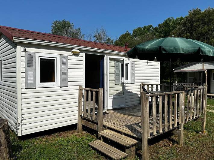 Camping Le Pontillou - Mobilheim 2 personen - Mh Watipi Spezial Paar 1/2 Pers. in Villamblard, Périgord Pourpre