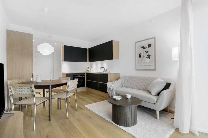 Ferienwohnung für 2 Personen, mit Seeblick und Garten sowie Balkon, kinderfreundlich in Aarhus