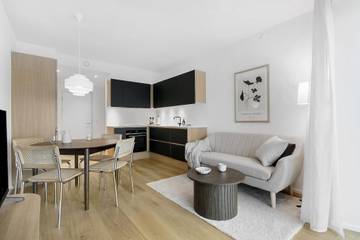 Ferienwohnung für 2 Personen, mit Seeblick und Balkon sowie Garten, kinderfreundlich in Aarhus