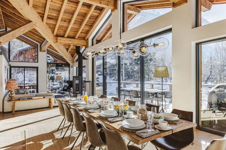 Location de vacances pour 10 personnes, avec balcon ainsi que jardin et sauna dans Mer de Glace - 2