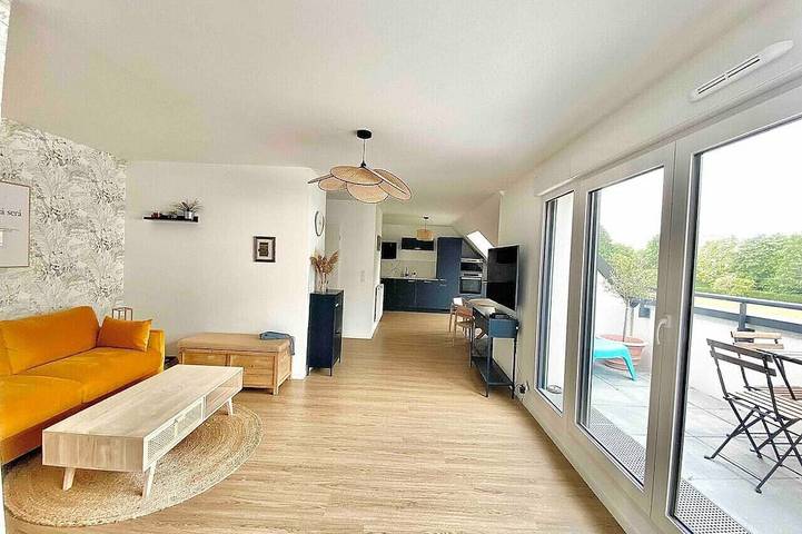 Gîte pour 4 personnes, avec Balcon à Caen