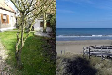 Gîte pour 6 personnes, avec jardin à Oye-Plage