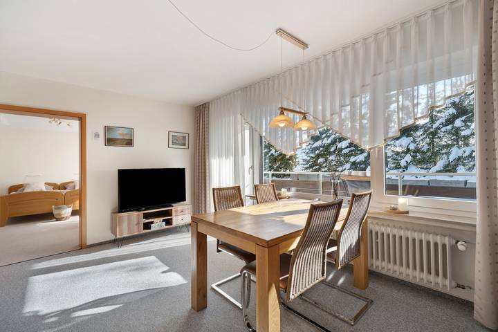 Ferienwohnung für 4 Personen, mit Sauna und Balkon in Schönwald