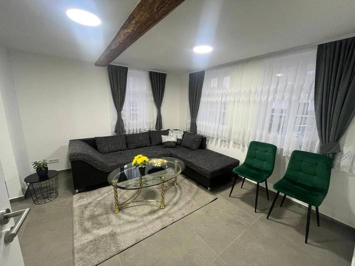 Ferienwohnung für 5 Personen, mit Terrasse und Garten sowie Ausblick in Hünfeld