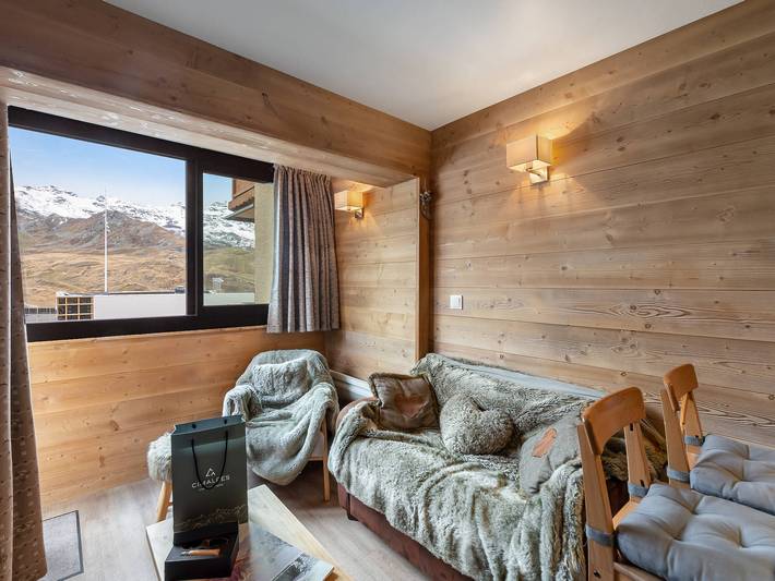 Chalet pour 4 personnes, avec Balcon à Val Thorens