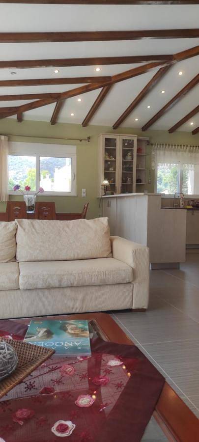 Ferienhaus für 7 Personen, mit Balkon und Terrasse sowie Garten und Ausblick