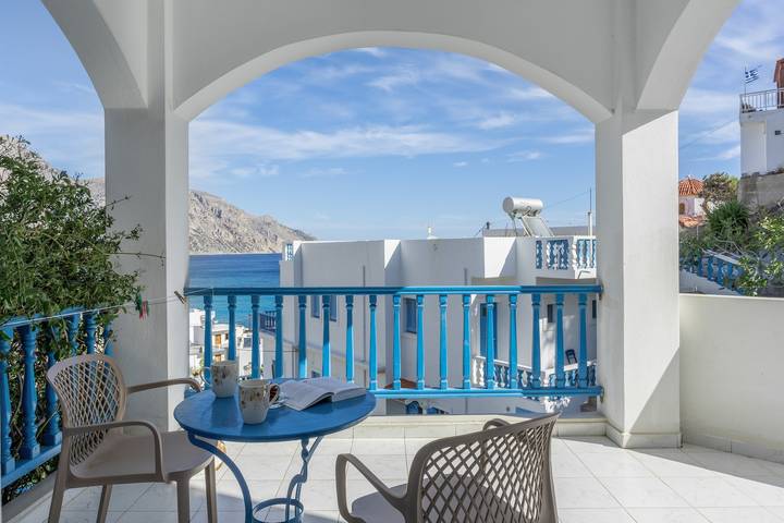 Vakantiewoning voor 3 personen, met balkon op Karpathos